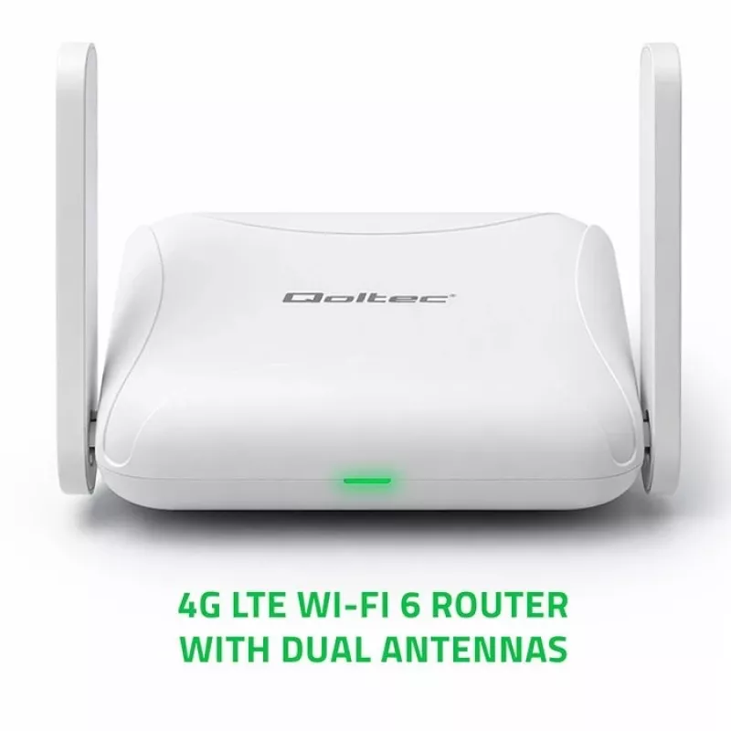Router QOLTEC 56980 — Router komórkowy 4G LTE z Wi‑Fi 6