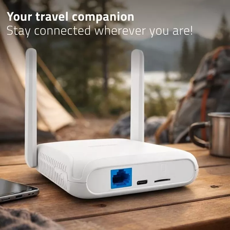 Router QOLTEC 56980 — Router komórkowy 4G LTE z Wi‑Fi 6