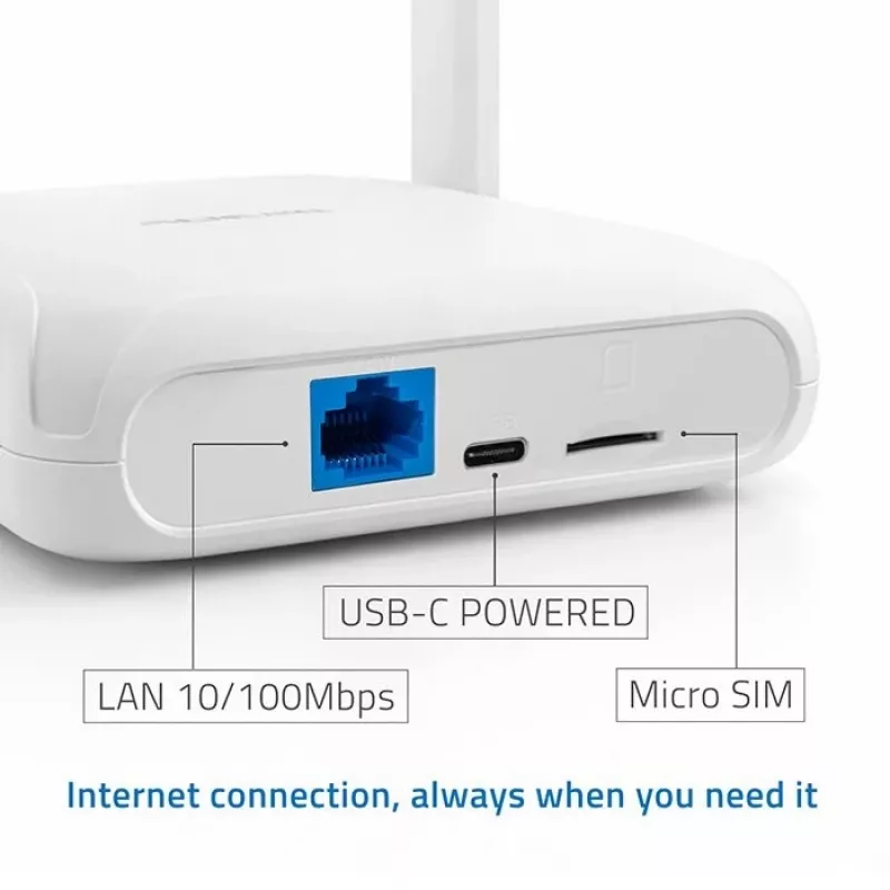 Router QOLTEC 56980 — Router komórkowy 4G LTE z Wi‑Fi 6