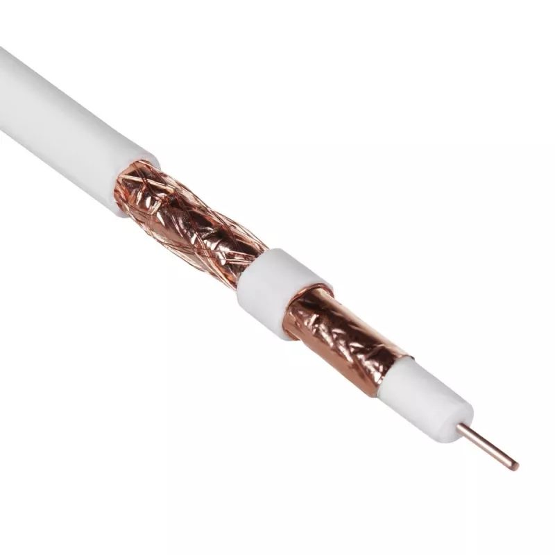Kabel koncentryczny MACLEAN MCTV-470 RG-6/U 25 m, biały