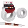 Kabel koncentryczny MACLEAN MCTV-470 RG-6/U 25 m, biały