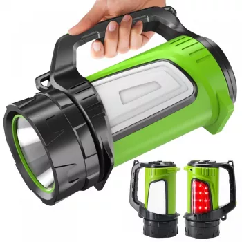 Latarka MACLEAN MCE345 LED 3-w-1 z funkcją powerbanku, 5W XM-L-T6, zimna biel 6500K, 3×18650 3,7 V 4500 mAh
