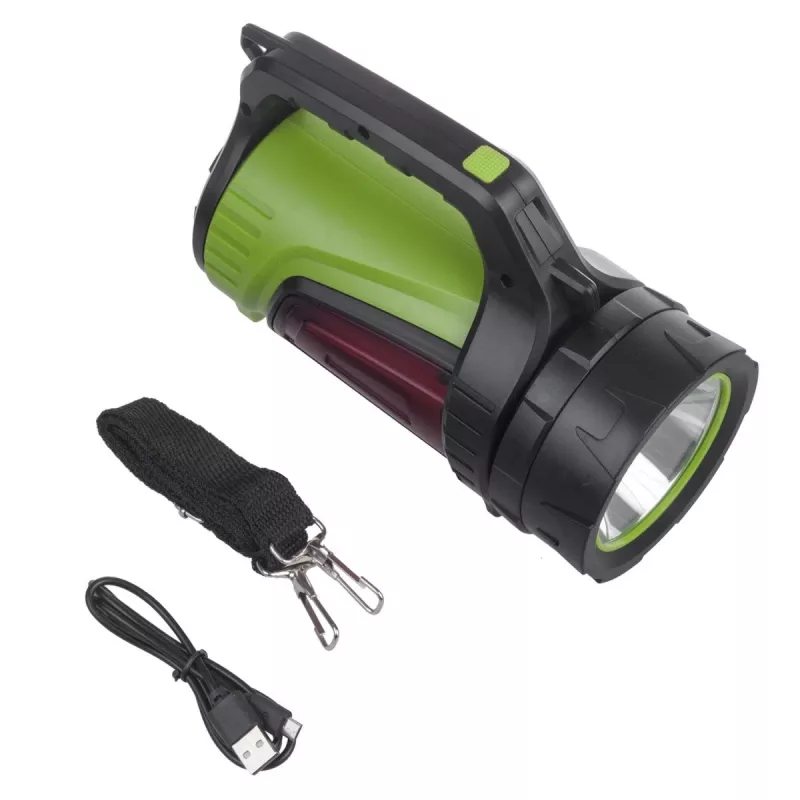 Latarka MACLEAN MCE345 LED 3-w-1 z funkcją powerbanku, 5W XM-L-T6, zimna biel 6500K, 3×18650 3,7 V 4500 mAh