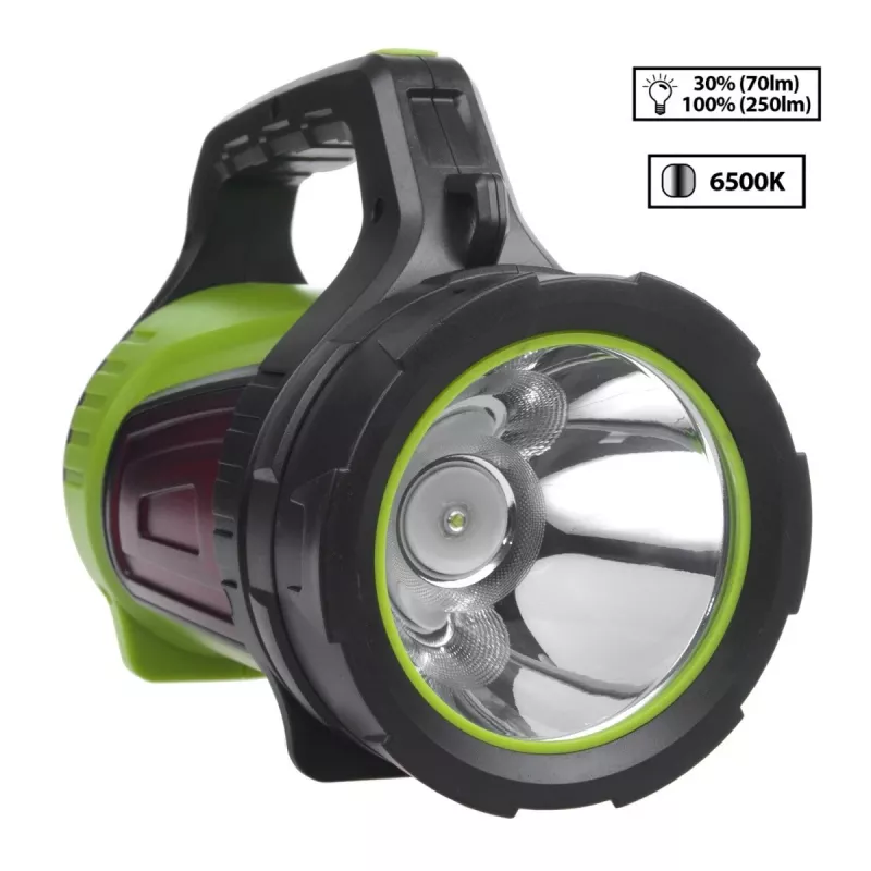 Latarka MACLEAN MCE345 LED 3-w-1 z funkcją powerbanku, 5W XM-L-T6, zimna biel 6500K, 3×18650 3,7 V 4500 mAh