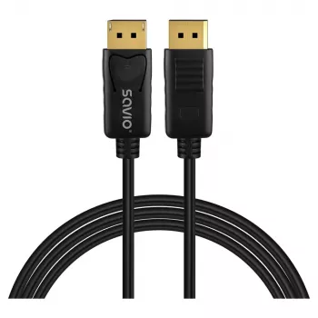 Kabel DisplayPort SAVIO CL-204 v1.4 1 m, zgodność z DP 1.4