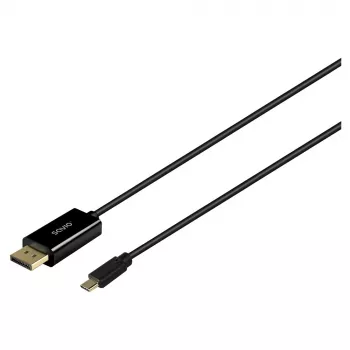 Kabel SAVIO CL-207 USB-C na DisplayPort 2,0 m, wsparcie DisplayPort 1.2