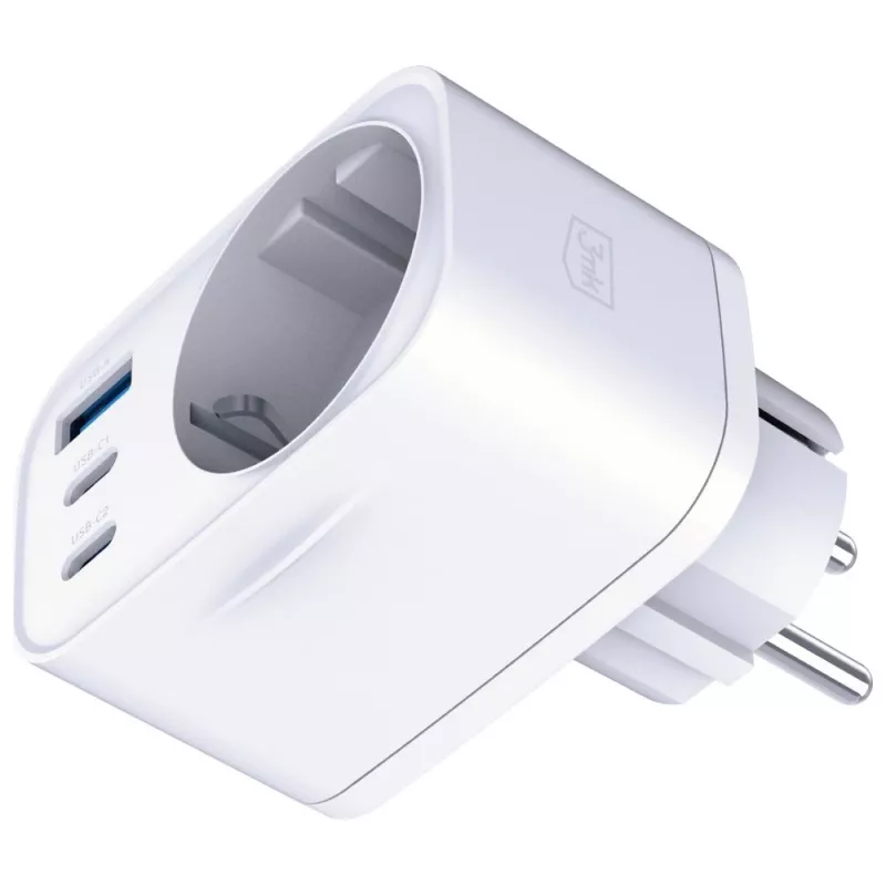3MK Comfort Charger GaN 30W Biały – Zasilacz USB, moc 30W GaN