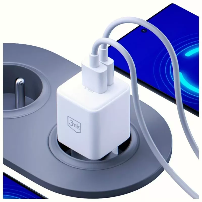 Charger Indoor 3MK Hyper GaN Universal Fast Charging 100-240V