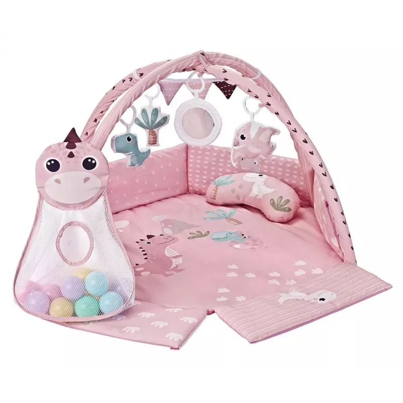 Edukacyjna mata do zabawy Dino Pink TinyMini różowa