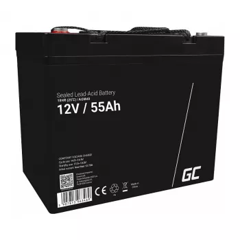 Akumulator AGM zielony Cell AGM49 55 Ah 12 V do zastosowań morskich i rekreacyjnych