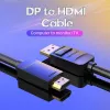 Kabel DP-HDMI 2M/CZARNY Hadbh Vention