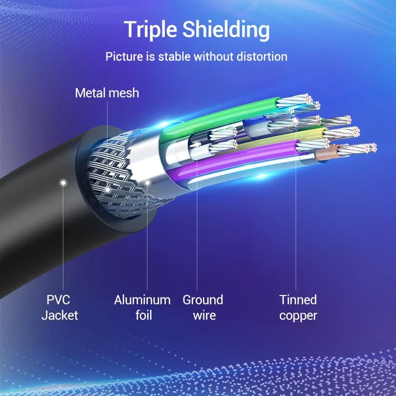 Kabel DP-HDMI 2M/CZARNY Hadbh Vention