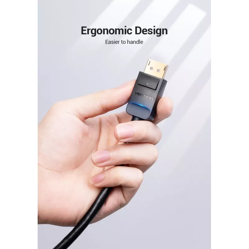 Kabel DP do VGA 2M/CZARNY Hblbh Vention