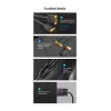 Kabel DP do VGA 2M/CZARNY Hblbh Vention
