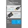 Kabel DP do VGA 2M/CZARNY Hblbh Vention