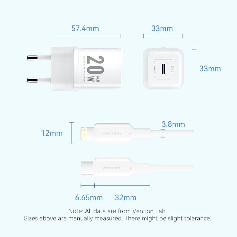 Ładowarka sieciowa USB-C/20W TZ-FEPW0-EU-02 Vention