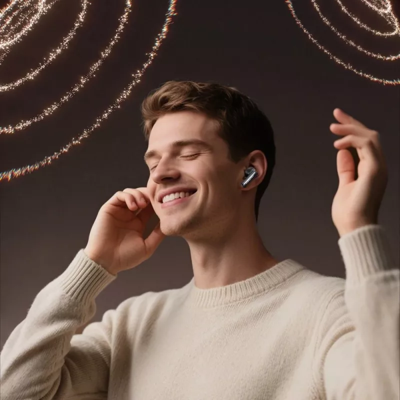 Słuchawki Bluetooth Awei model ANC TA19 TWS z aktywną redukcją szumów, prawdziwie bezprzewodowe stereo, łączność Bluetooth