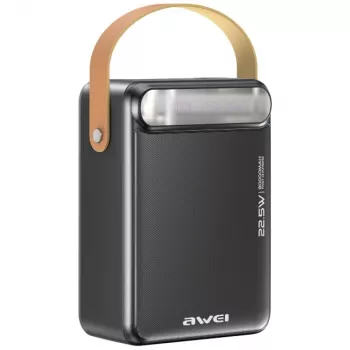 Power bank Awei P102K 80000 mAh 22,5 W PD z 2× USB-C i 3× USB-A, czarny