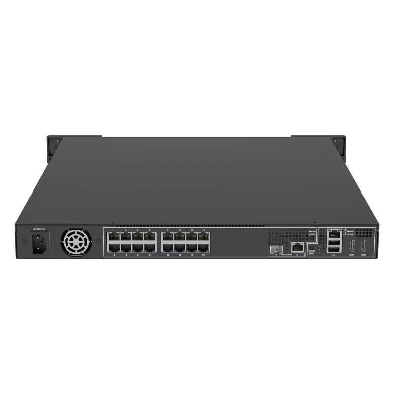 Sieciowy rejestrator wideo AXIS S2216 Mk II 16-kanałowy, 4 TB HDD, 256 GB SSD, RAID 0/1/10, FIPS 140-2 L2, 1U, Czarny