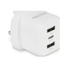 Zasilacz Dicota - kompaktowy, Laptop - 32 W - 3 A - 3 porty wyjściowe (USB-C, 2 x USB)