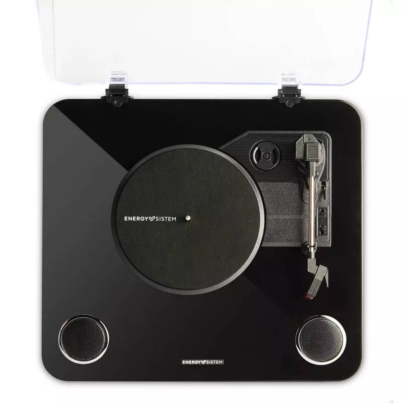 Gramofon z napędem paskowym Energy Sistem BlackSpin Czarny Przezroczysty 33 45 78 obr./min