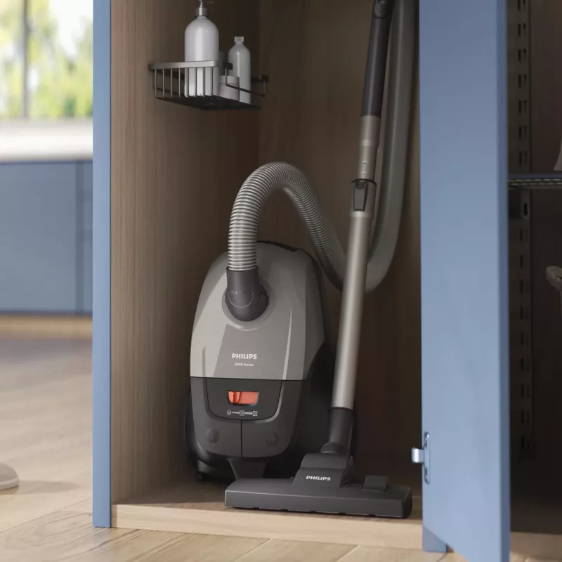 Odkurzacz cylindrowy Philips serii 2000 XD2152/12 — 850 W, worek na kurz 3 l, filtr HEPA, czyszczenie na sucho