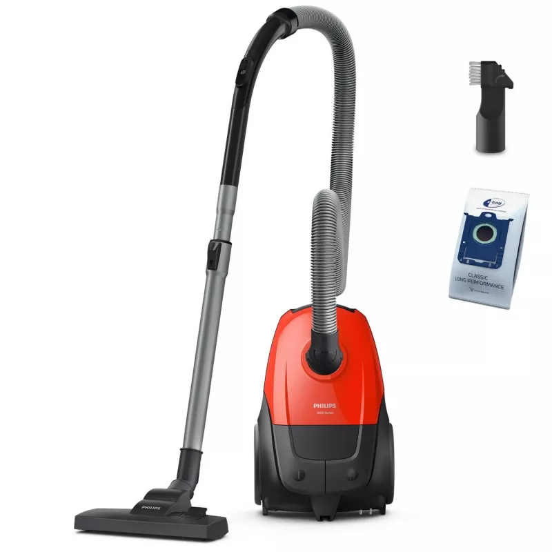Odkurzacz cylindryczny Philips 1000 series XD1111/10, 800 W, czyszczenie na sucho, worek na kurz 3 L, HEPA, 77 dB
