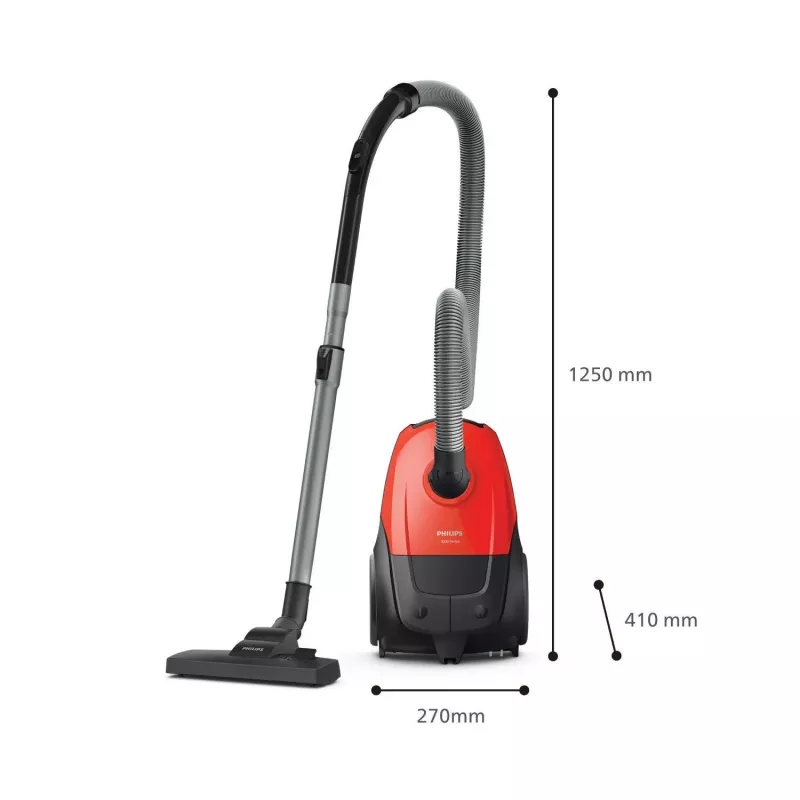 Odkurzacz cylindryczny Philips 1000 series XD1111/10, 800 W, czyszczenie na sucho, worek na kurz 3 L, HEPA, 77 dB