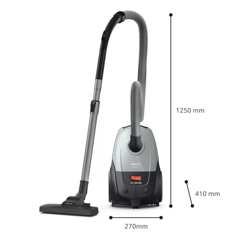Odkurzacz cylindryczny Philips XD2142/12 — 850 W, worek na kurz 3 L, filtr HEPA, czyszczenie na sucho