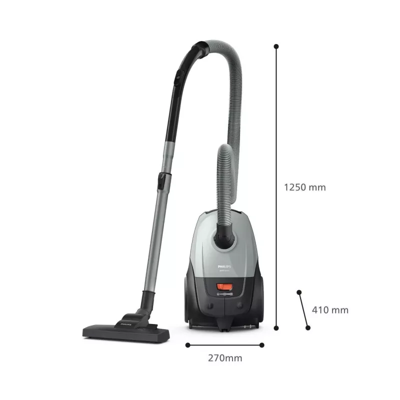 Odkurzacz cylindryczny Philips XD2142/12 — 850 W, worek na kurz 3 L, filtr HEPA, czyszczenie na sucho