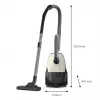Odkurzacz | PHILIPS | Moc wejściowa 800 W | Pojemność na kurz 3 L | Odkurzacz cylindrowy | Rodzaj czyszczenia Na sucho | Pojemnik na kurz Worek na kurz | Kolor Czarny/Beżowy | XD1101/10