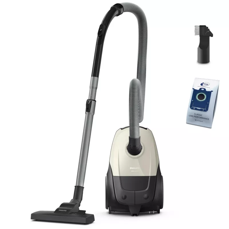 Odkurzacz | PHILIPS | Moc wejściowa 800 W | Pojemność na kurz 3 L | Odkurzacz cylindrowy | Rodzaj czyszczenia Na sucho | Pojemnik na kurz Worek na kurz | Kolor Czarny/Beżowy | XD1101/10