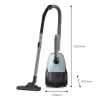 Odkurzacz cylindryczny Philips serii 2000 XD1142/10 — 800 W, worek na kurz 3 L, filtr HEPA, czyszczenie na sucho