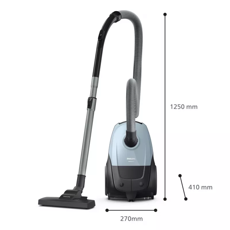Odkurzacz cylindryczny Philips serii 2000 XD1142/10 — 800 W, worek na kurz 3 L, filtr HEPA, czyszczenie na sucho