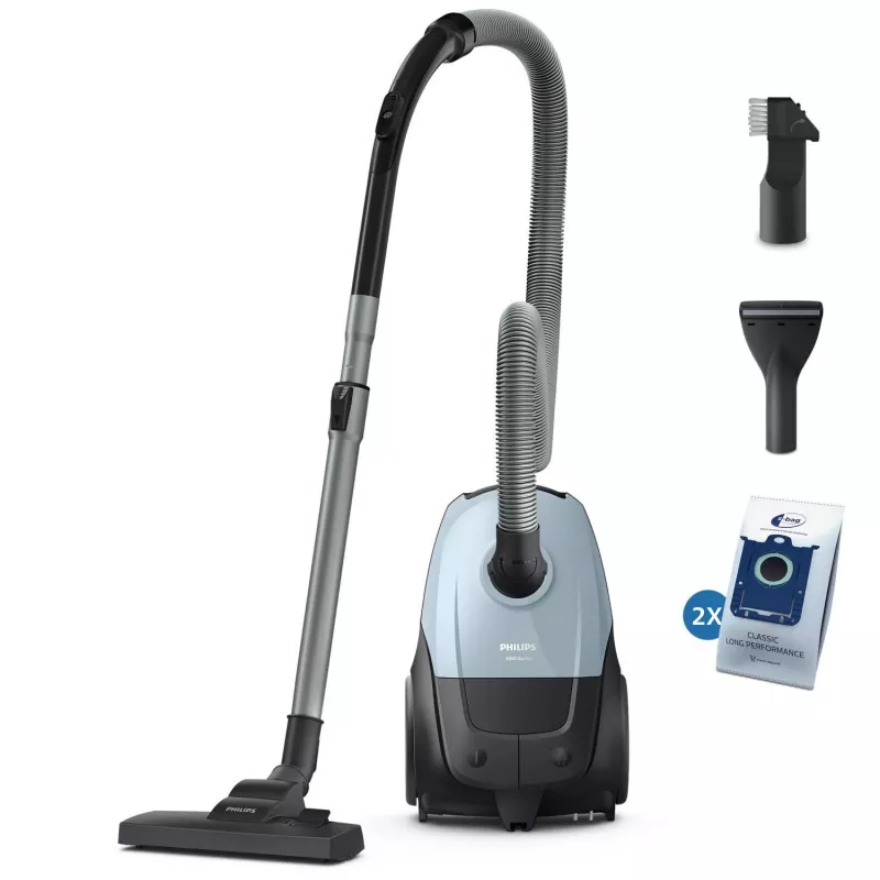 Odkurzacz cylindryczny Philips serii 2000 XD1142/10 — 800 W, worek na kurz 3 L, filtr HEPA, czyszczenie na sucho