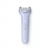 Epilator Philips serii 8000 BRE708/00 — bezprzewodowy do użytku na mokro i sucho, 32 pęsety, 2 prędkości, niebieski