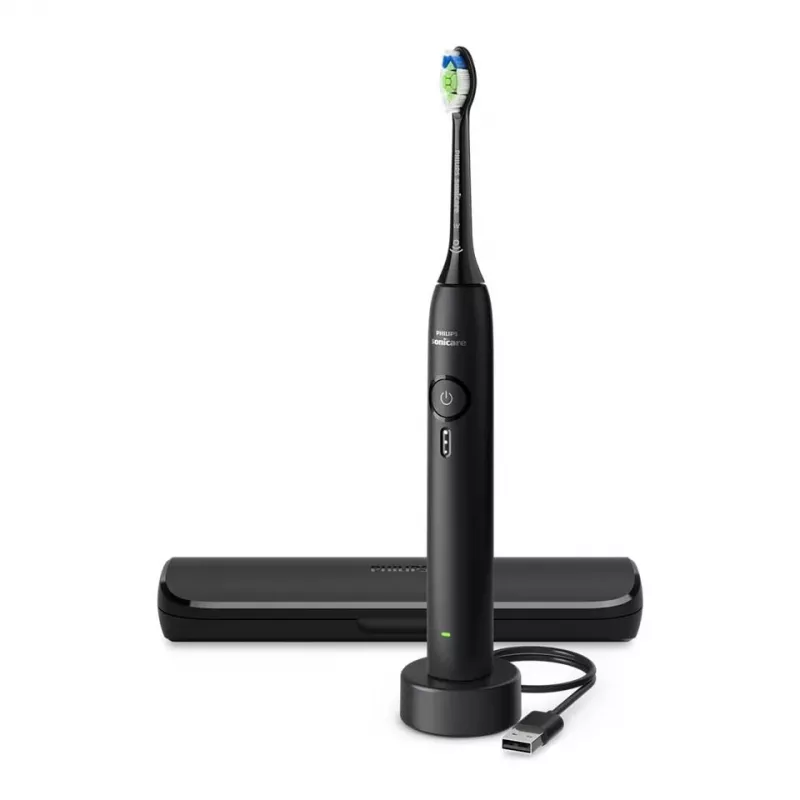 Elektryczna szczoteczka soniczna z akumulatorem litowo-jonowym Philips serii 3100 HX4033/32 — 1 rączka, 1 końcówka, tryb Daily Care, czarna