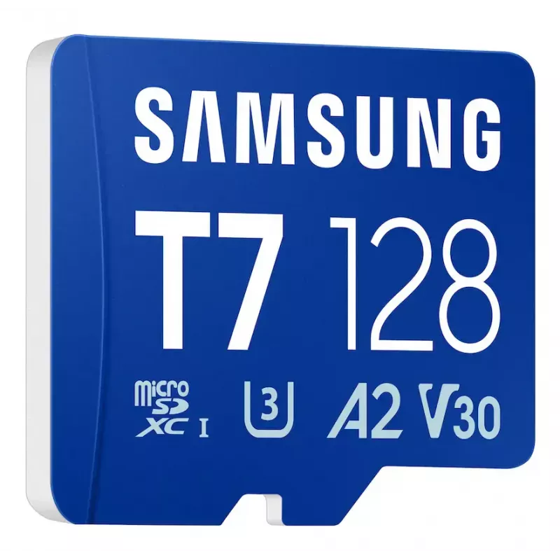 Karta pamięci MicroSDXC Samsung T7 128 GB UHS-I U3 V30 170 MB/s Niebieska