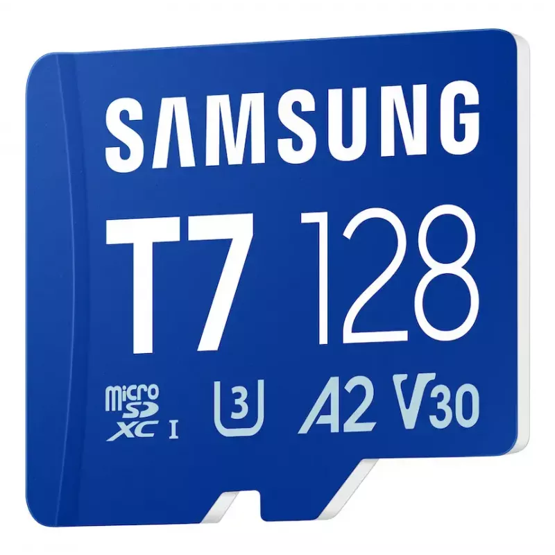Karta pamięci MicroSDXC Samsung T7 128 GB UHS-I U3 V30 170 MB/s Niebieska