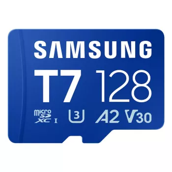 Karta pamięci MicroSDXC Samsung T7 128 GB UHS-I U3 V30 170 MB/s Niebieska