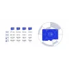 Karta pamięci microSDXC Samsung T7 256 GB UHS-I U3 V30 odczyt 170 MB/s niebieska