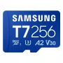 Karta pamięci microSDXC Samsung T7 256 GB UHS-I U3 V30 odczyt 170 MB/s niebieska