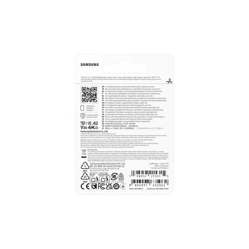 Karta pamięci MB-MB512T/WW T7 microSD 512GB