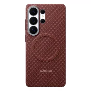 Etui Samsung Carbon Magnet Galaxy S26 Ultra, czerwone