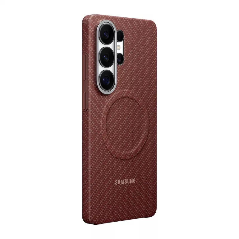 Etui Samsung Carbon Magnet Galaxy S26 Ultra, czerwone