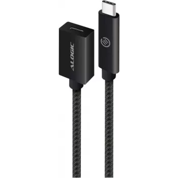 Kabel USB ALOGIC - USB-C (W) do USB-C (M) - USB 3.1 Gen 2 - 50 cm - Czarny (MU31CC-EXT-050BLK)