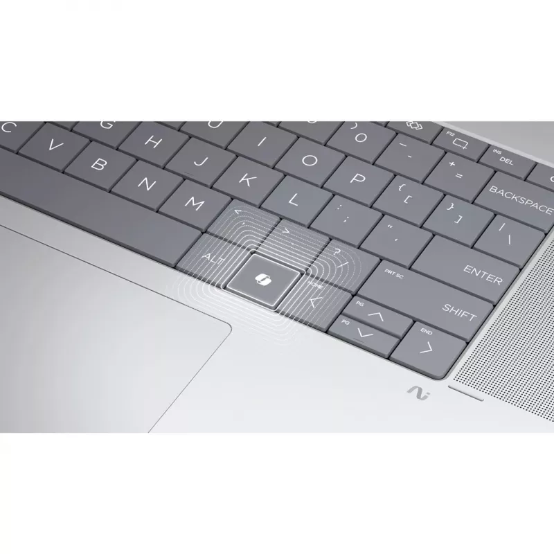 2-w-1 HP OmniBook X Flip NG AI 16-as0003nw laptop, 16-calowy dotykowy OLED 3K, 32 GB RAM, 1 TB SSD, Windows 11 Home, Ultra 7 258V, Glacier srebrny