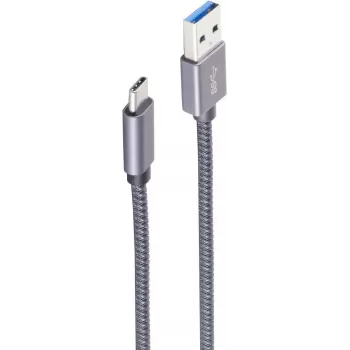 Kabel USB ShiverPeaks Basic-S USB 3.2 Gen 2 2 m USB A USB C Szary