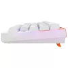 Mechaniczna klawiatura gamingowa Cherry K5 Pro TMR Compact 65% AZERTY RGB przewodowa USB pomarańczowo-biała
