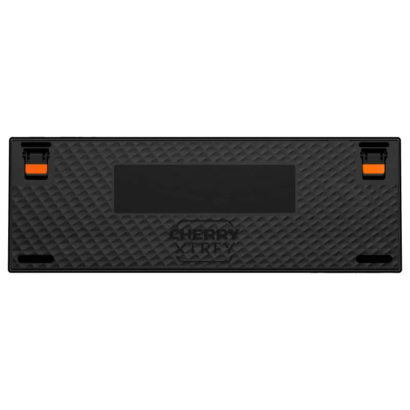 Mechaniczna klawiatura gamingowa Cherry K5 PRO TMR COMPACT — 65% AZERTY, przewodowa USB, podświetlenie RGB, Czarno-Pomarańczowa